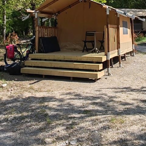 Tente en toile et en bois 2 personnes - Lodge Insolite Bivouac (sans sanitaires, sans cuisine) (1ch- 1/2pers) 1/2 pers