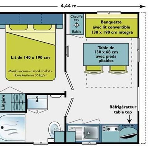 MOBILE HOME 2 people - MH1 SWING 16 sqm