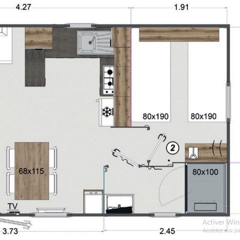 Mobilheim 4 personen - Green-Reihe 26