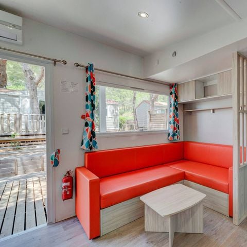 Mobile home 6 persons - Mobile-home | Premium | 3 Bedrooms | 6 Pers. | Raised terrace | Air-con.