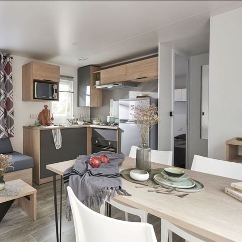 Stacaravan 6 personen - Crecy la Chapelle : LODGE 3 SLAAPKAMERS - 1 badkamer - 1 TV 1/6 pers