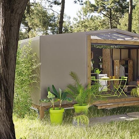 Canvas and wooden tent 4 persons - MAORI