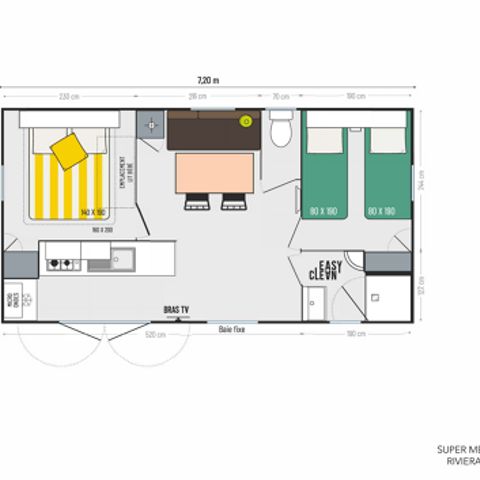Mobile home 5 persons - 5 people