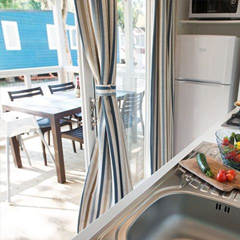MOBILE HOME 6 people - Comfort XL | 3 Bedrooms | 6 Pers | Raised terrace | Air conditioning