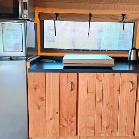 Tente en toile et en bois 5 personnes - Tente Eco Lodge | 2 Ch. | 4/5 Pers. | Sans SDB
