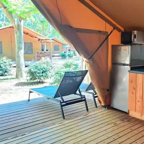TENTE TOILE ET BOIS 5 personnes - Tente Eco Lodge | 2 Ch. | 4/5 Pers. | Sans SDB