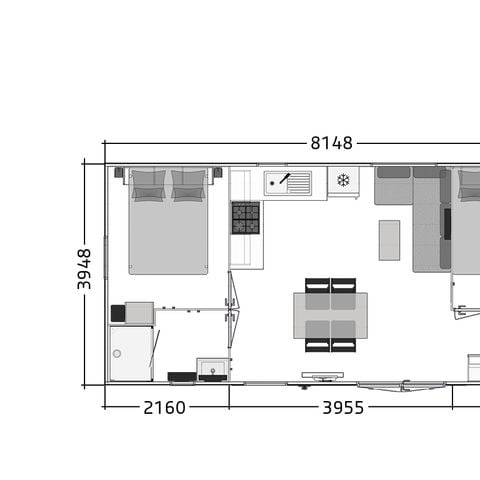 Mobile home 4 persons - Comfort 2 Premium air-conditioned (year 2025)