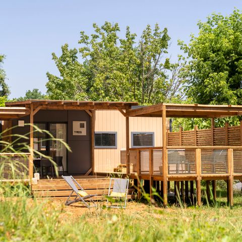 MOBILHOME 6 personnes - EXCLUSIF 3 chambres Jacuzzi avec suite parentale