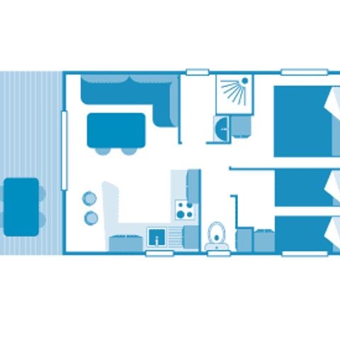 Casa mobile 4 persone - Cottage 4p 2ch ***