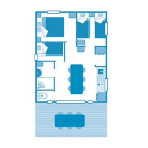 Lodge 7 personen - Lodge 7p 3ch ***