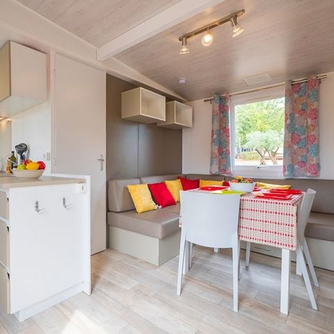 MOBILHOME 6 personnes - Premium | 3 Ch. | 6 Pers. | Terrasse surélevée | Clim