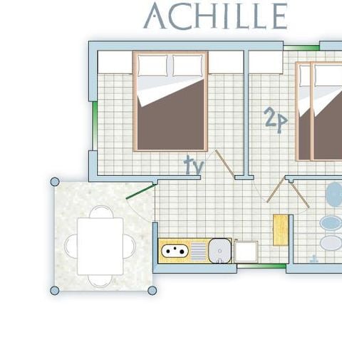 Bungalow 2 persons - ACHILLE