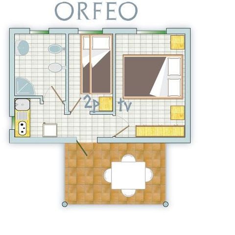 Bungalow 2 persons - ORFEO