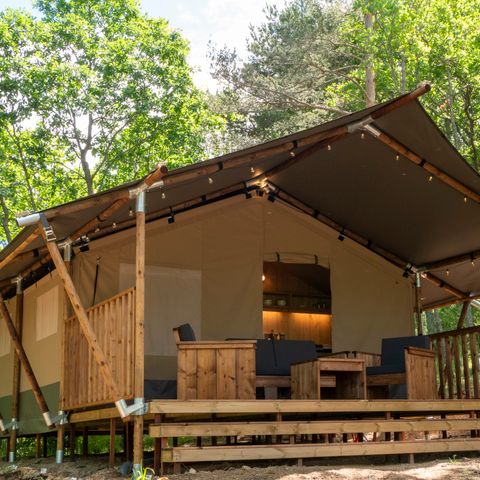 Lodge 4 personen - Safari Lodge LUXUS mit Sanitäranlagen