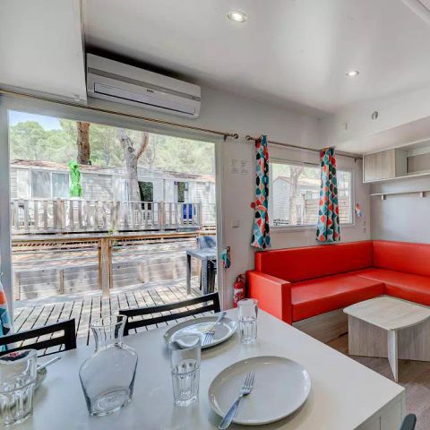MOBILE HOME 6 people - Mobil-home | Premium | 3 Bedrooms | 6 Pers. | Terrace Lounge | Air-con.