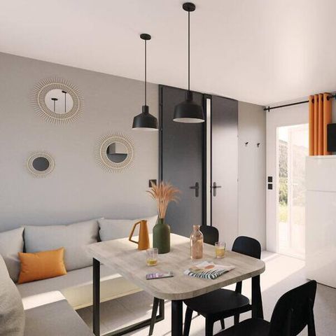 Stacaravan 6 personen - Mobile-home | Comfort | 3 Slaapkamers | 6 Pers. | Verhoogd terras | Airconditioning