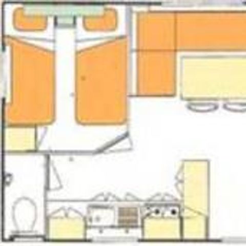 Mobilheim 4 personen - CONFORT TV - ohne Terrasse