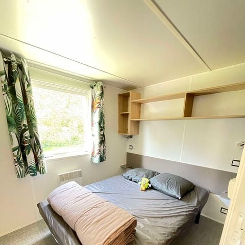 Stacaravan 6 personen - Stacaravan - COMFORT - 3 slaapkamers - TV - met halfoverdekt terras