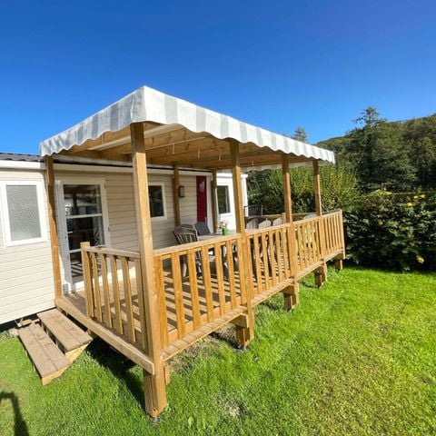 Stacaravan 6 personen - Stacaravan - COMFORT - 3 slaapkamers - TV - met halfoverdekt terras