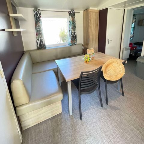 Stacaravan 6 personen - Stacaravan - COMFORT - 3 slaapkamers - TV - met halfoverdekt terras