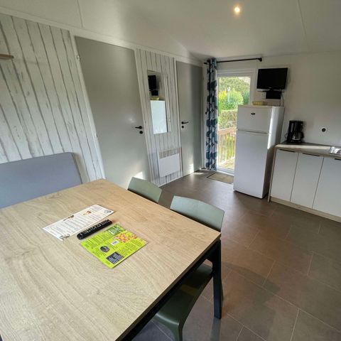 Mobile home 6 persons - PRIVILEGE - 3 Bedrooms - TV - with semi-covered terrace