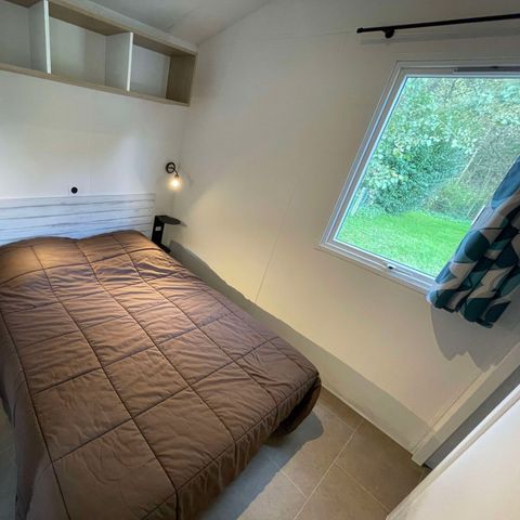 Mobilheim 6 personen - PRIVILEGE - 3 Schlafzimmer - TV - mit halbüberdachter Terrasse