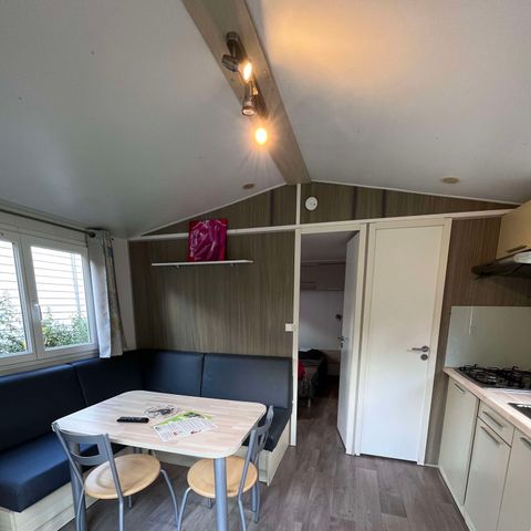 Mobilheim 2 personen - Mobilheim - CONFORT - 1 Schlafzimmer - TV - Halbüberdachte Terrasse