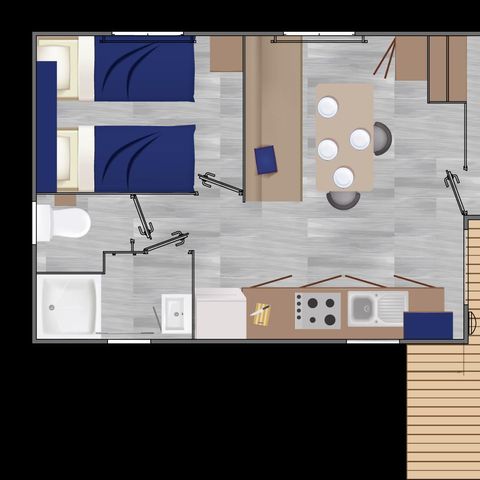 MOBILHOME 4 personas - Casa rural