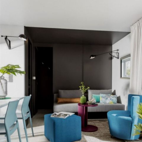 Mobilheim 6 Personen - PREMIUM+++ TAOS 3 Schlafzimmer + SPA