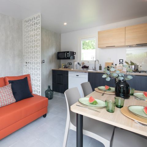 Mobilheim 4 Personen - PREMIUM+ 2 Schlafzimmer