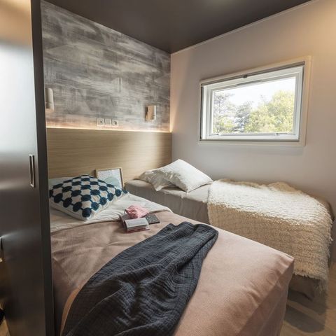 Stacaravan 4 personen - TAOS 2 slaapkamers, privé spa, Uitzicht op zee