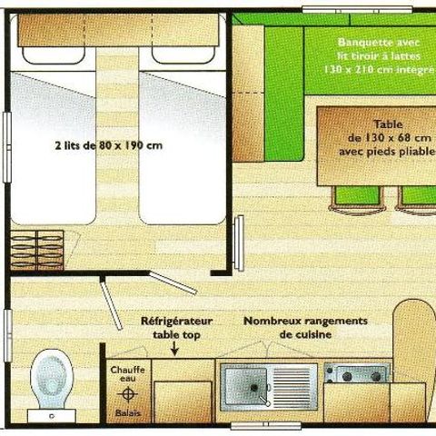 Mobile home 4 persons - 28 m2 - 4 persons