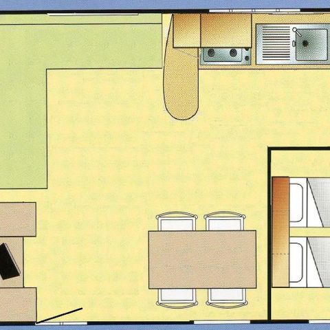 Stacaravan 4 personen - 32m2