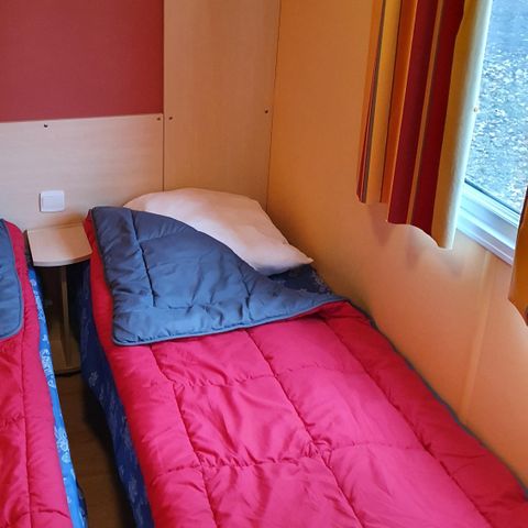 Stacaravan 4 personen - 24m2 - twee aparte bedden