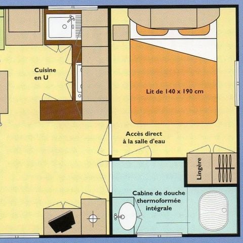 MOBILHOME 5 personnes - 31 m2