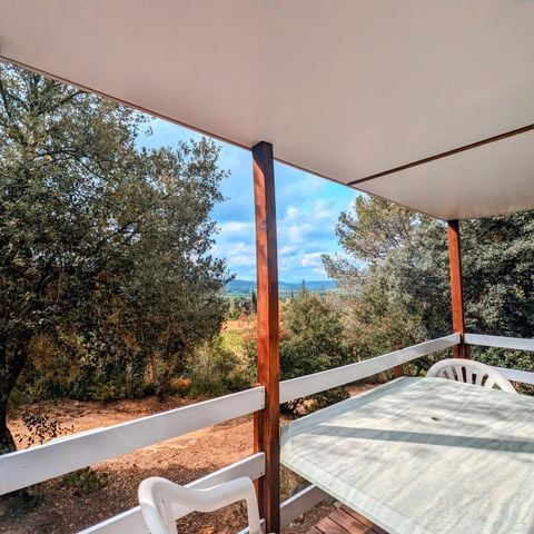 BUNGALOW 5 personnes - LOUISIANE - 2 chambres avec terrasse couverte - 22m²