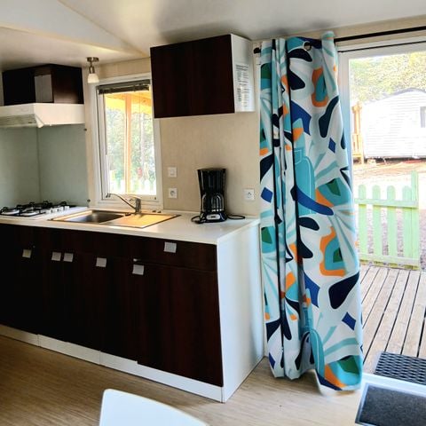 Stacaravan 4 personen - TOUT CONFORT - 2 kamers met airco en TV - 28 m²