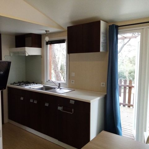 Stacaravan 4 personen - TOUT CONFORT - 2 kamers met airco en TV - 28 m²