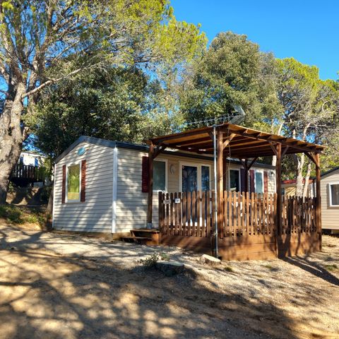 Mobile home 4 persons - TOUT CONFORT - 2 bedrooms with air-conditioning and TV - 28 m²