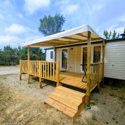 Mobilheim 4 personen - PREMIUM - 2 Schlafzimmer mit Klimaanlage, TV und Geschirrspüler - 31m²