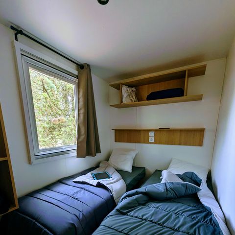 MOBILHOME 6 personnes - NEUF - 3 chambres avec climatisation, TV, lave-vaisselle - 34m²