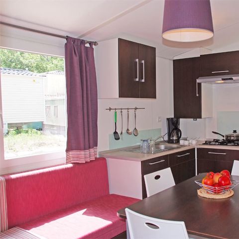 Mobilheim 6 Personen - Classic-Bereich - Klimaanlage - TV 31m2