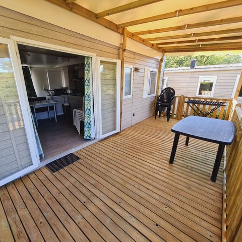 Mobilheim 6 Personen - Premiumbereich 33m² - Klimaanlage - TV