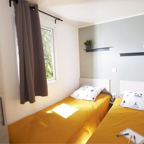 Mobilheim 4 Personen - Premium Loggia 33m² - Klimaanlage - TV