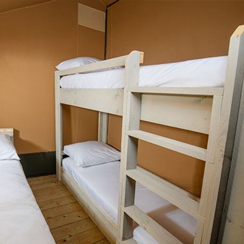 Canvas and wooden tent 5 persons - Super Lodge Tent | 2 Bedrooms | 4/5 Pers. | No bathroom