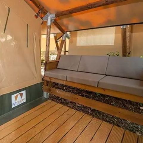 CANVAS AND WOOD TENT 5 people - Super Lodge | 2 Bedrooms | 4/5 Pers. | Single terrace