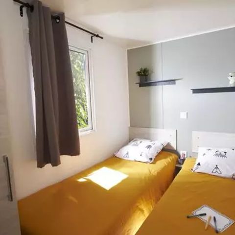 Stacaravan 4 personen - Premium | 2 Slaapkamers | 4 Pers | Verhoogd terras | Airconditioning