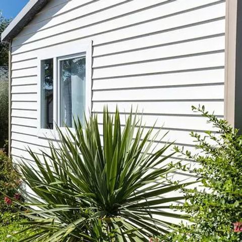 Stacaravan 6 personen - Comfort | 2 Slaapkamers | 4/6 Pers | Verhoogd terras | Airconditioning