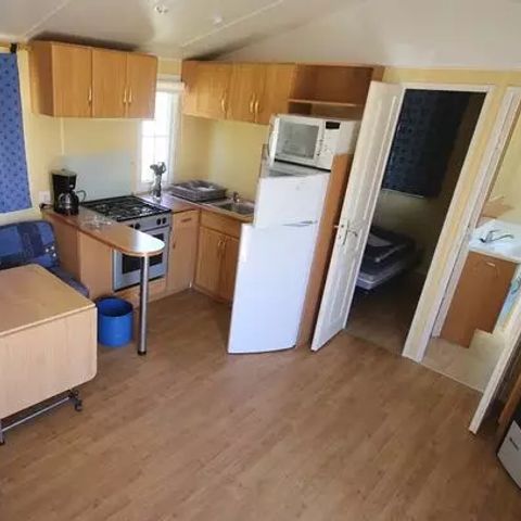 Stacaravan 6 personen - Comfort | 2 Slaapkamers | 4/6 Pers | Verhoogd terras | Airconditioning