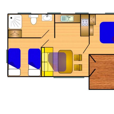 MOBILHOME 6 personnes - Vista 800-2  A/C CD